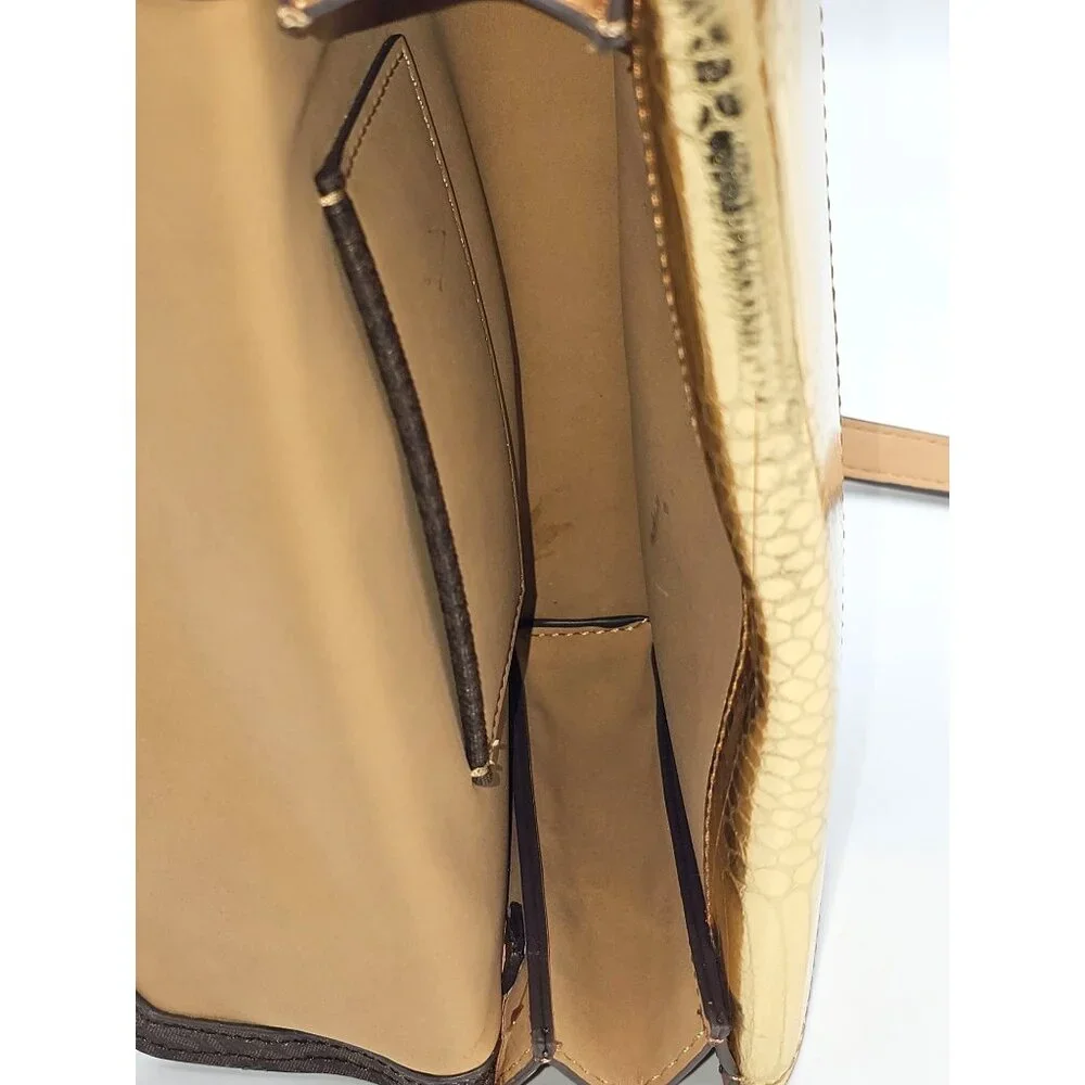 Michael Kors Women's Leather Signature Logo & Python-Embossed Fanny Pack 3041 - Picture 12 of 13